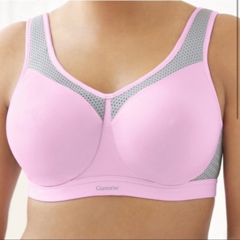 Glamorise Pink Sports Bra 36G